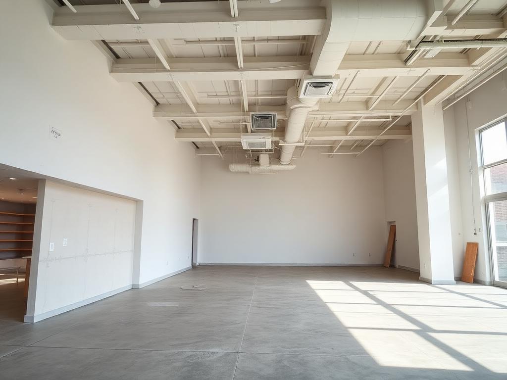 Espace commercial en cours de rénovation